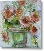 Impressionist Roses 2 Metal Print