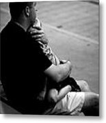 In Daddy's Arms Metal Print