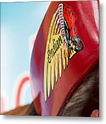 Indian Motorcycle Abstract Metal Print