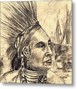 Indian Pow-wow Metal Print