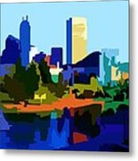 Indianapolis Cityscape Metal Print