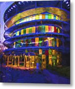 Indianapolis Indiana Museum Of Art Painted Digitally Metal Print