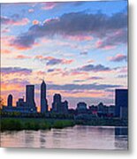 Indianapolis Indiana Sunrise Panoramic Hdr Metal Print