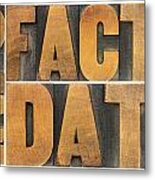 Information Data Facts Metal Print