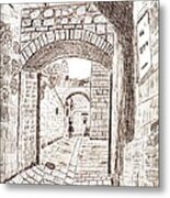 Inside The Old City - Jerusalem Metal Print