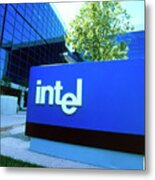 Intel Computer Chip Manufacturer's Headquarters Metal Print