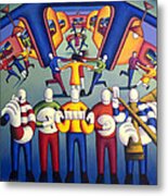 Interior  Trad.session With Dancers Metal Print