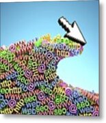 Internet Surfing Metal Print