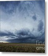 Into The Blue Metal Print