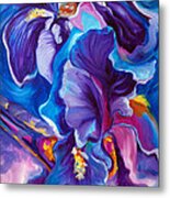 Iris Abstract The Shadow Of Your Smile Metal Print