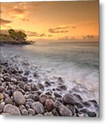 Island Sunset In Oahu Metal Print