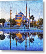 Istanbul Blue Mosque Metal Print