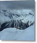 Italian Alps Ski Slope Metal Print