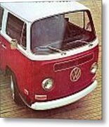 It's A Station Wagon More Or Less - Vw Camper Ad Metal Print
