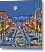 It's Christmas Time In The City Metal Print