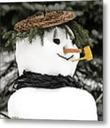 Jack Frost Nipping At Your Nose Metal Print