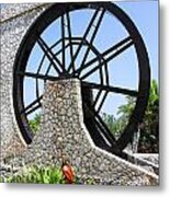 Jamaica Water Wheel Metal Print