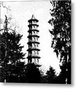 Japanese Pagoda At Kew Gardens Metal Print