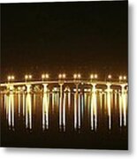 Jensen Causeway At Night Metal Print