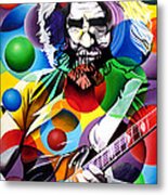 Jerry Garcia In Bubbles Metal Print