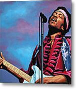 Jimi Hendrix 2 Metal Print