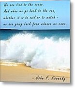 John F Kennedy Quote About The Sea Canvas Print Canvas Art By Melinda Baugh