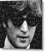 John Lennon Mosaic Image 14 Metal Print