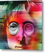 John Lennon Painting Metal Print