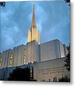 Jordan River Lds Temple Metal Print