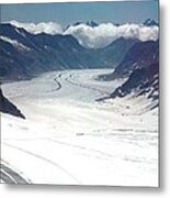 Jungfrau Glacier Metal Print