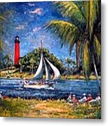 Jupiter Lighthouse Fl Metal Print