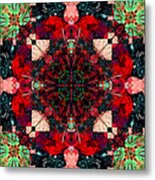 Kaleidoscope Leaves Metal Print