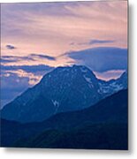 Kamnik Alps At Sunset Metal Print
