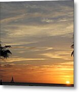 Kanapali Sunset Metal Print