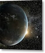 Kepler-62f Metal Print