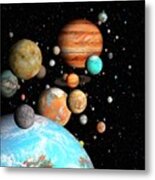Kepler Mission's Exoplanets Metal Print