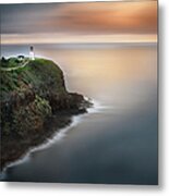 Kilauea Lighthouse At Sunrise Metal Print