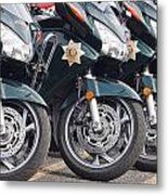 King County Police Motorcycle Metal Print