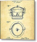 Kitchen Utensil Patent From 1917 - Vintage Metal Print