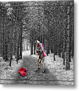 Knight And The Maiden Metal Print