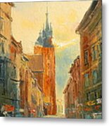 Krakow Florianska Street Metal Print