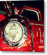 Kustom Red Coupe Metal Print