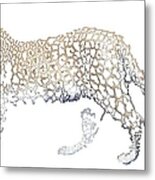 Lace Leopard Metal Print