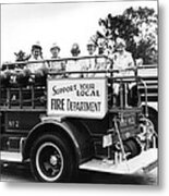 Ladies Supporting Fire Department Metal Print