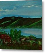 Lake In The Mountains Photo Metal Print