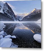 Lake Louise In Winter Metal Print
