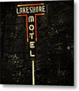 Lake Shore Motel Metal Print