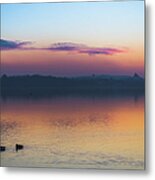 Lake Sunset Metal Print