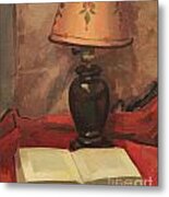 Lamp And Book 1929 Metal Print