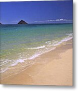 Lanakai Beach Oahu Hawaii Metal Print